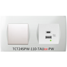 TEM SDA Contemporary Single Switched USB Socket